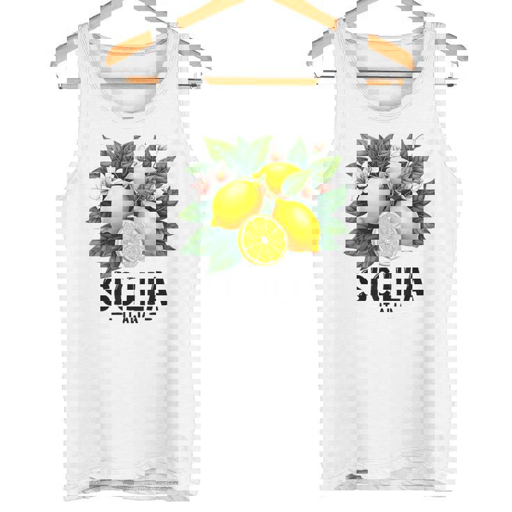 シチリア イタリア シチリア イタリア フレッシュ イタリアン レモン シチリア タンクトップ