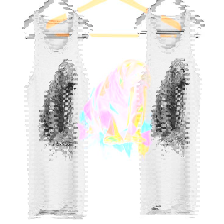 セイウチ 動物 モチーフ イラスト セイウチ タンクトップ