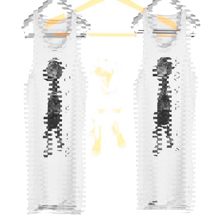 ドーベルマン シャツ ドーベルマン ピンシャー 犬 ママ お父さん 愛 ペット 子犬 タンクトップ