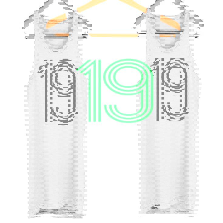 ナンバー19シャツ レトロユニフォーム ヨーロッパスタイル バックプリントジャージ タンクトップ