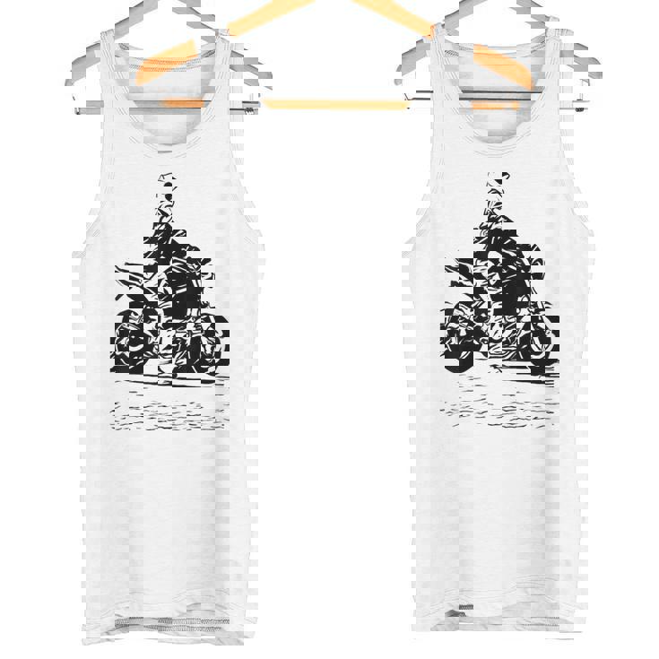 バイク オリジナル作品 タトゥーバイカーv650-Twin Cafe タンクトップ