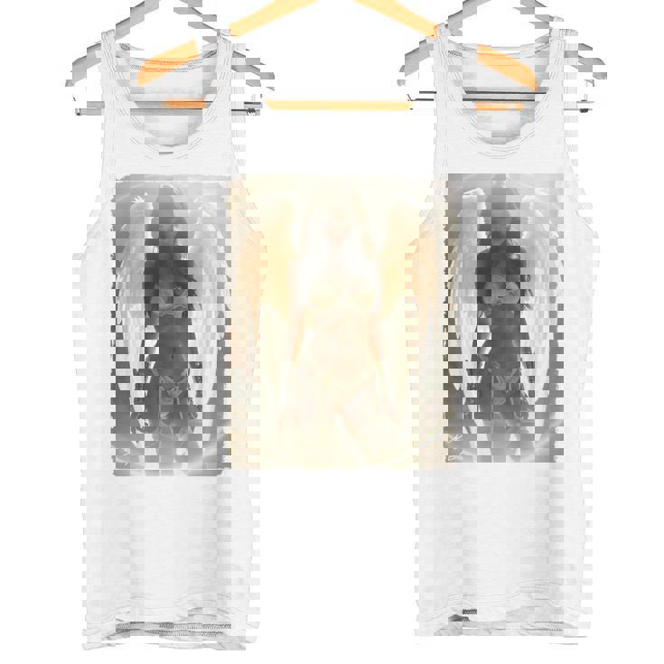 バックプリントtシャツ セクシーなブルネットエンジェルピンナップガール 長袖tシャツ タンクトップ