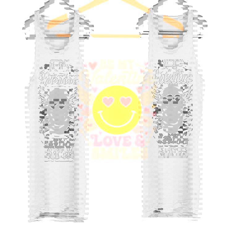 バレンタイン スマイルフェイス ハート 翼 かわいい 愛 チョコレート タンクトップ