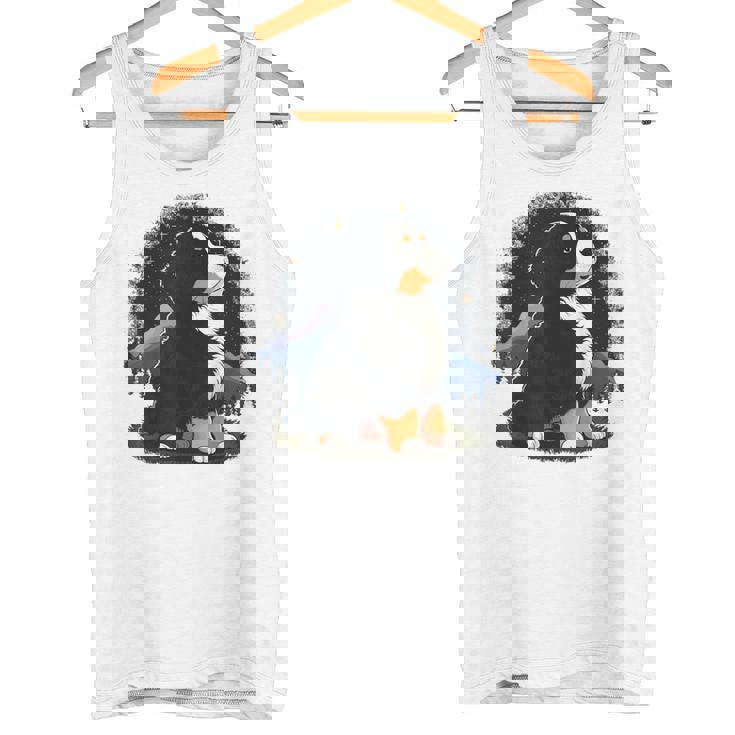 バーニーズマウンテンドッグ かわいいバーニーズマウンテンドッグ タンクトップ