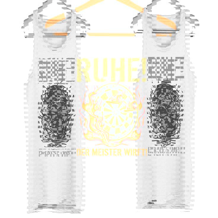 メンズ マスタースローダーツとダーツプレーヤーのバックプリント残り タンクトップ