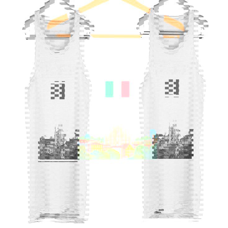 ミラノ お土産 イタリア 旅行 ミラノ バケーション イタリア国旗 タンクトップ