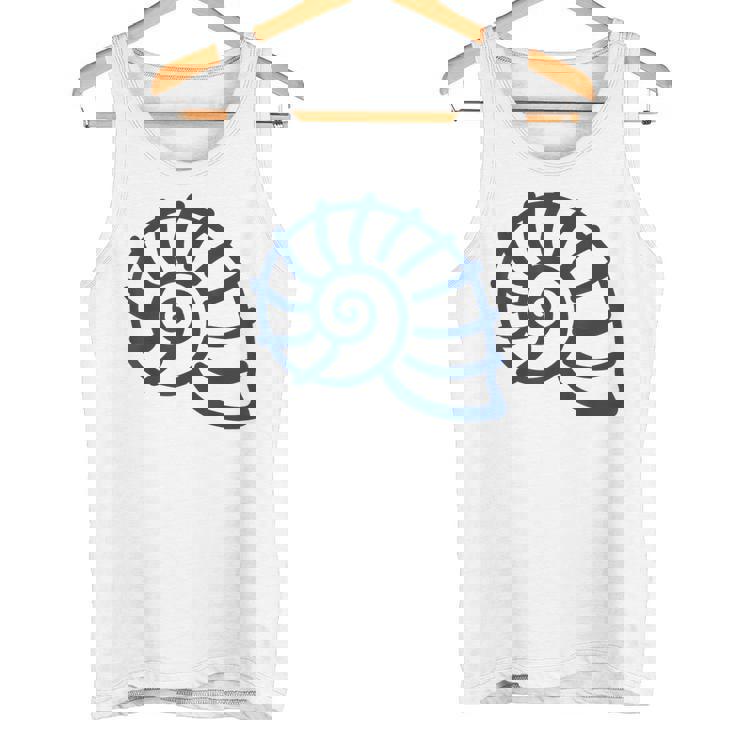 海のユーモア シンプルでミニマルな貝殻 貝殻 タンクトップ