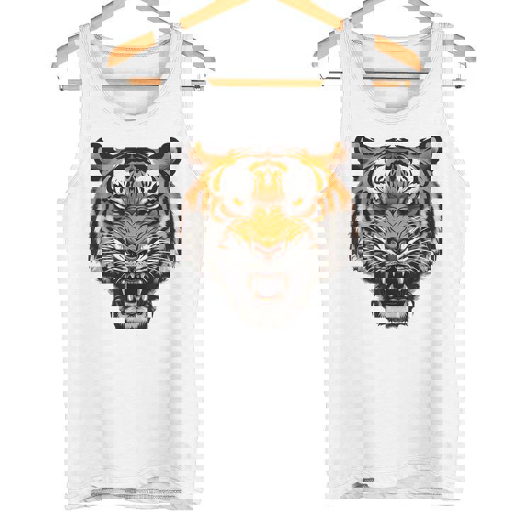 虎の肖像画 虎の恋人 野生動物 森の恋人 タンクトップ