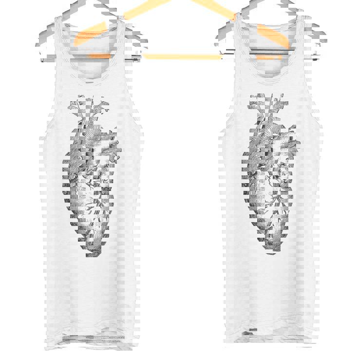 解剖学的に正しい人間の心臓tem Aorta Cardio タンクトップ