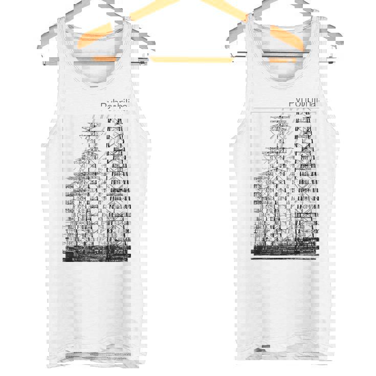 送電鉄塔 -Pylonphilia- タンクトップ