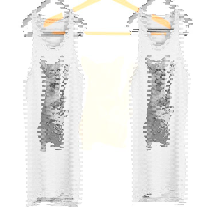 面白いtシャツ コーギー ギター イヌ メンズ 犬好き グッズ かわいい おもしろ 面白い 服 ネタ タンクトップ