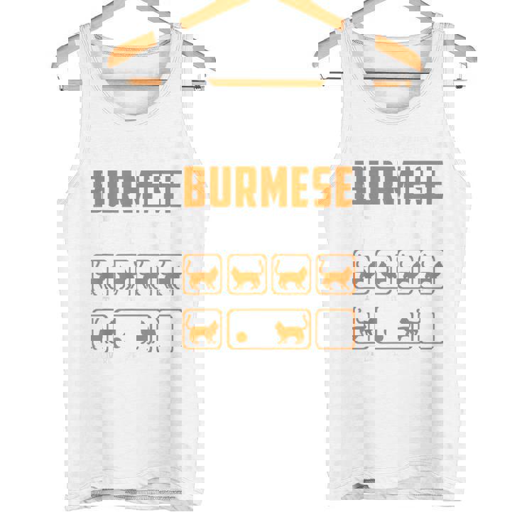 頑固なビルマの猫 トリックおもしろ子猫愛好家 タンクトップ