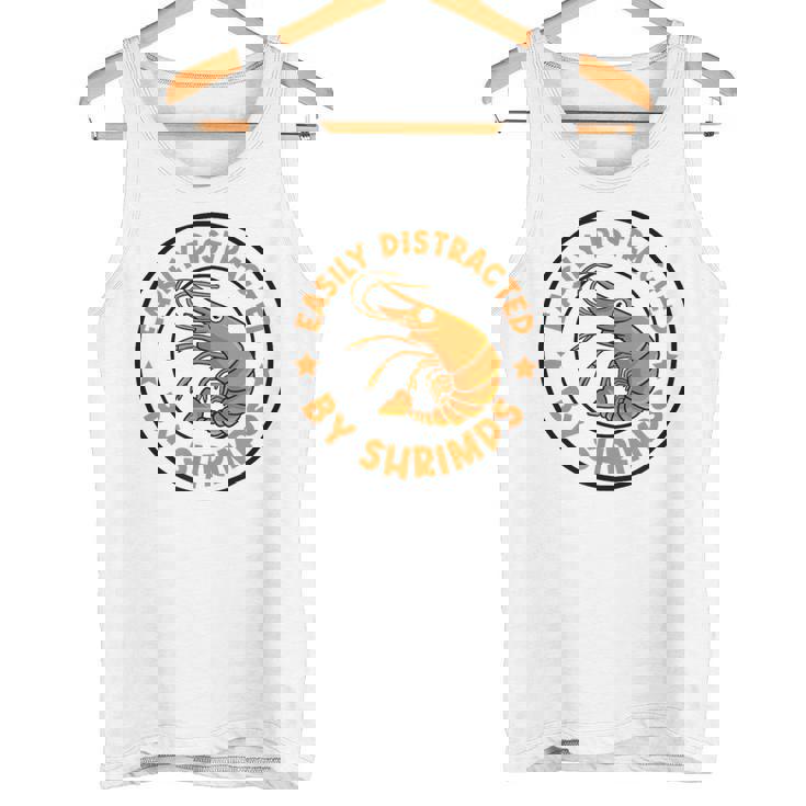 魚介類と海老に気を取られて 面白い海老 タンクトップ