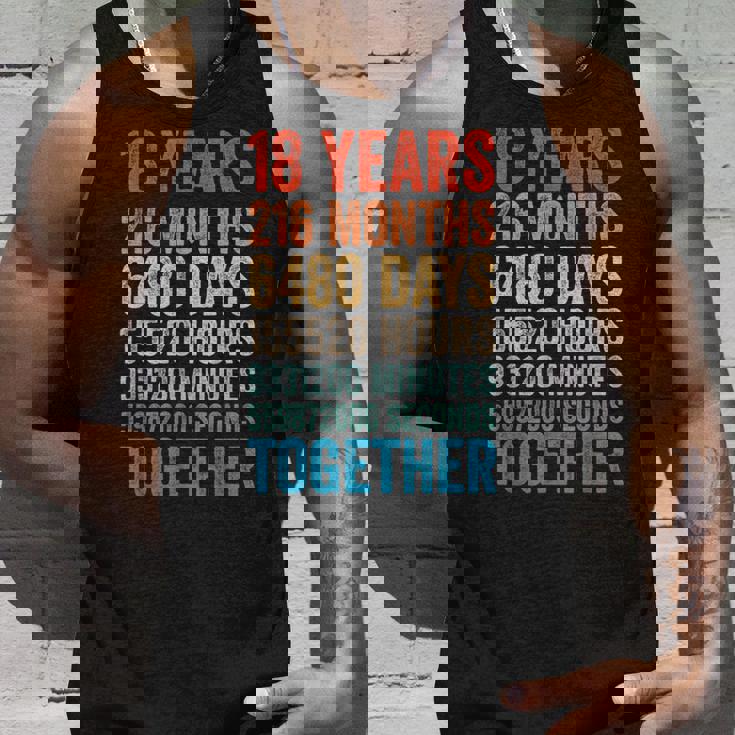18年目の記念日 彼 彼女 カップル 18回目の結婚 タンクトップ 彼への贈り物