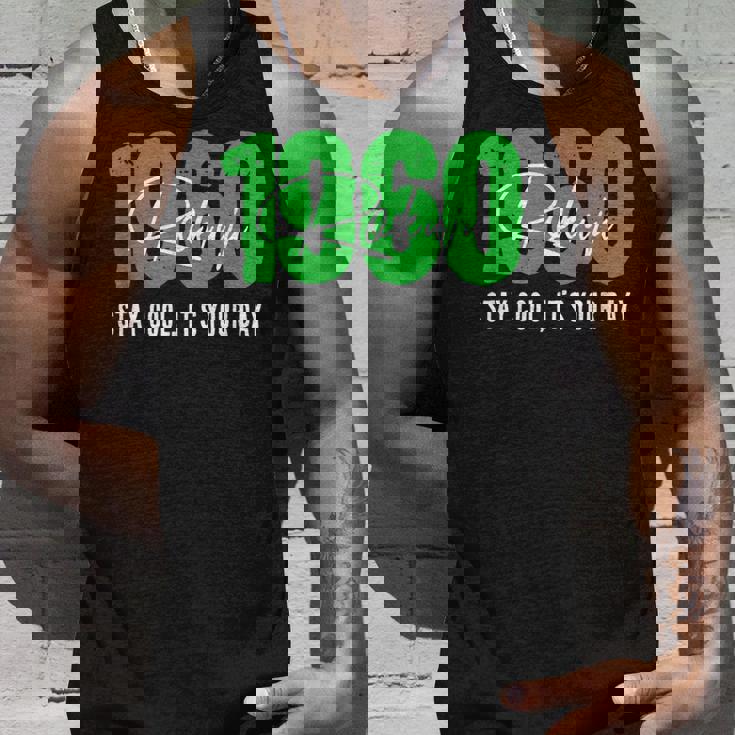 1960 誕生日 66歳 緑寿祝い クールでシンプルな数字デザイン タンクトップ 彼への贈り物