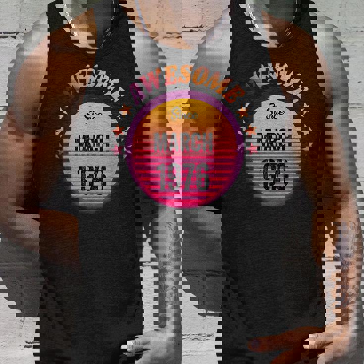 1976年3月から素晴らしい誕生日1976年3月ヴィンテージ。 タンクトップ 彼への贈り物