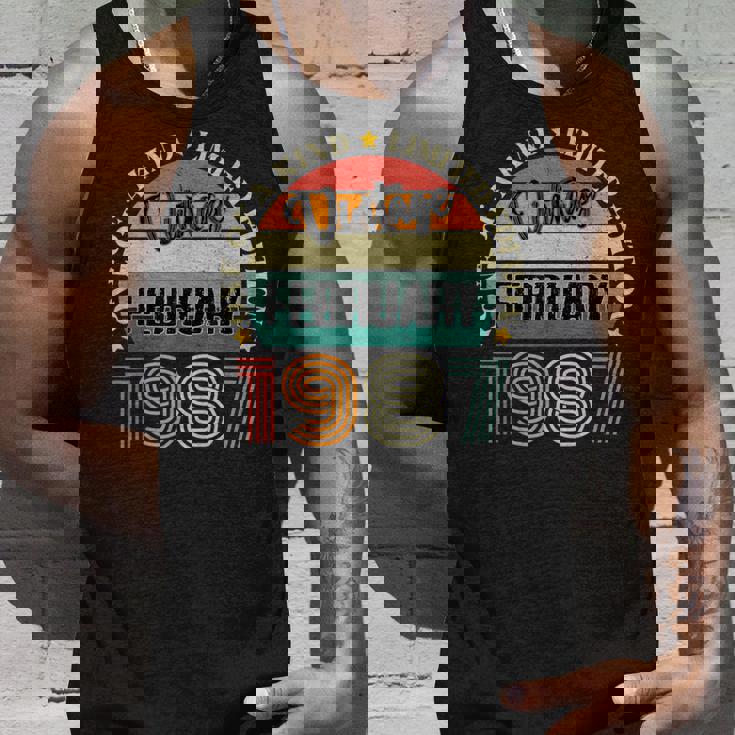 37歳 ヴィンテージ 1987年2月 37歳の誕生日 レトロ タンクトップ 彼への贈り物