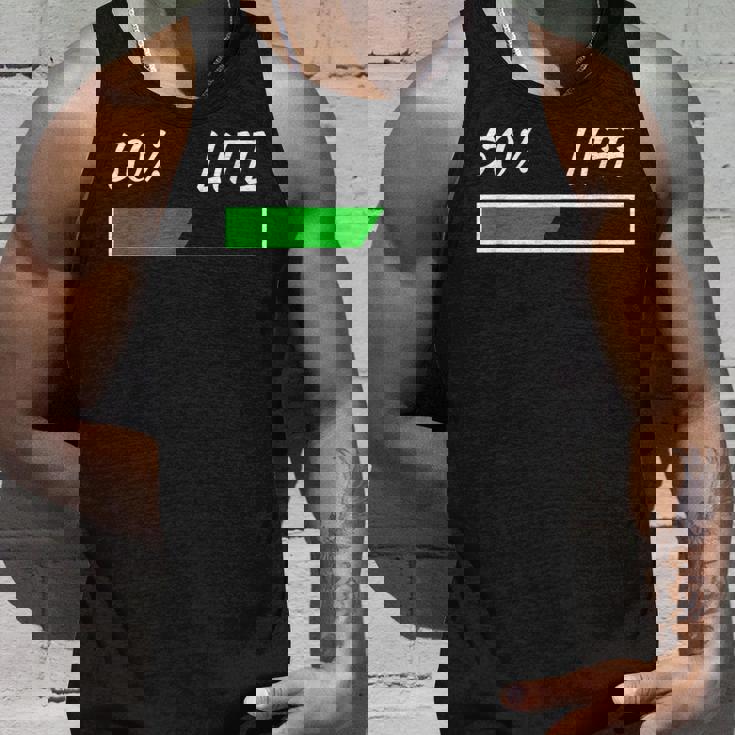 50Th Birthday 50 Life 50 Years Life Loading Bar 50 Percent タンクトップ 彼への贈り物