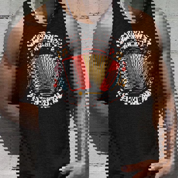 Accordionists Know How To Push Buttons 面白い レトロ アコーディオン タンクトップ 彼への贈り物