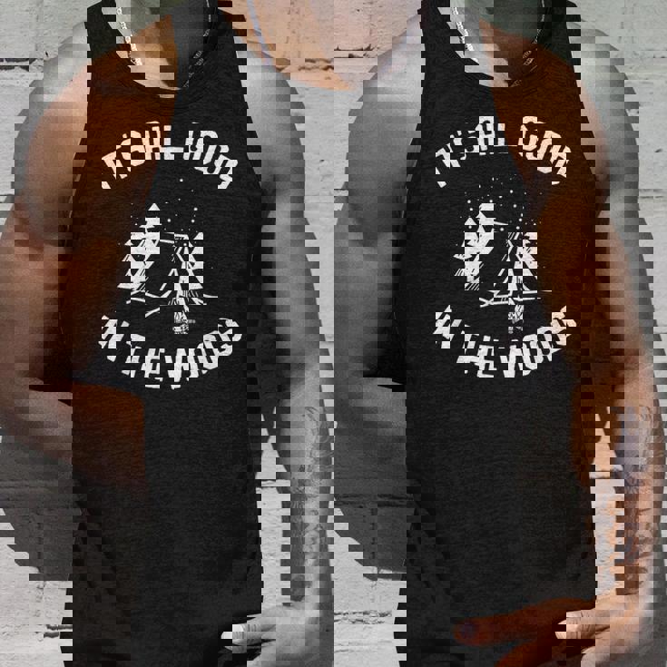 All Good Camp In The Woods 面白いキャンプテント キャンプファイヤー タンクトップ 彼への贈り物