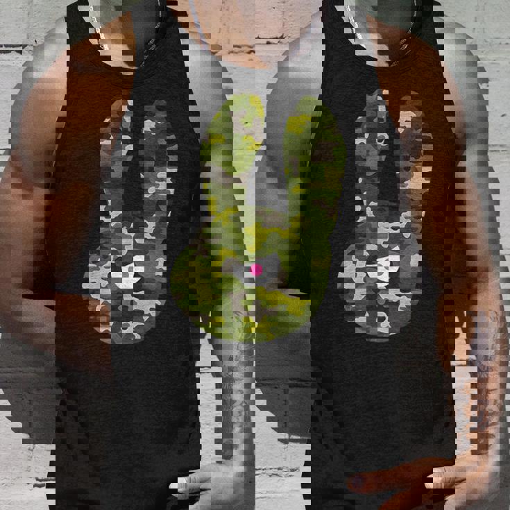 Badうさぎ星人 グリーン迷彩 タンクトップ 彼への贈り物