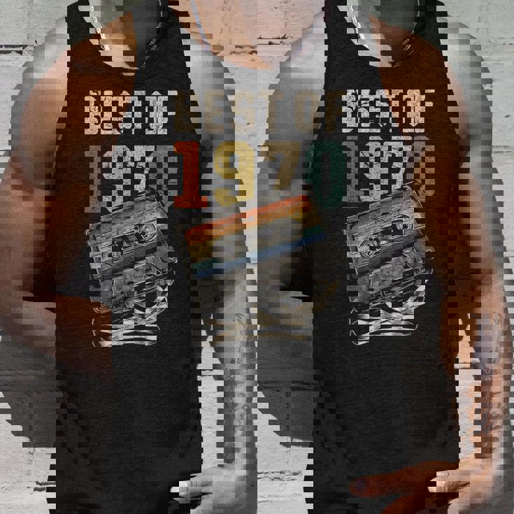 Best Of 1970 カセットテープ 56年 音楽 レトロ 誕生日 タンクトップ 彼への贈り物