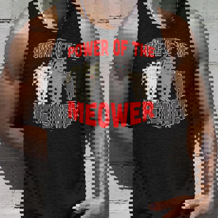 Catuperheros Power Of The Meower Feline Bossestrut Meow タンクトップ 彼への贈り物
