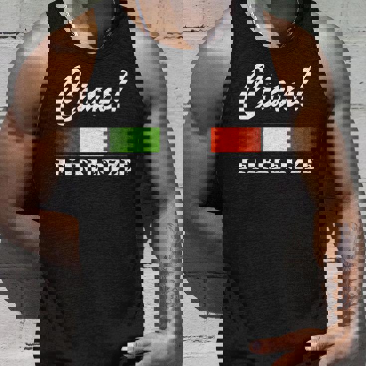 Ciao Italia トリコローレ イタリア国旗 フィレンツェ フィレンツェ イタリア 長袖tシャツ タンクトップ 彼への贈り物