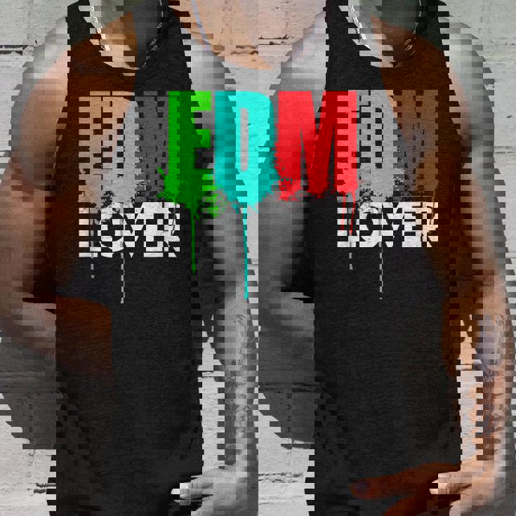 Cute Edm Cool Edm Lover Rave ホワイトインク タンクトップ 彼への贈り物