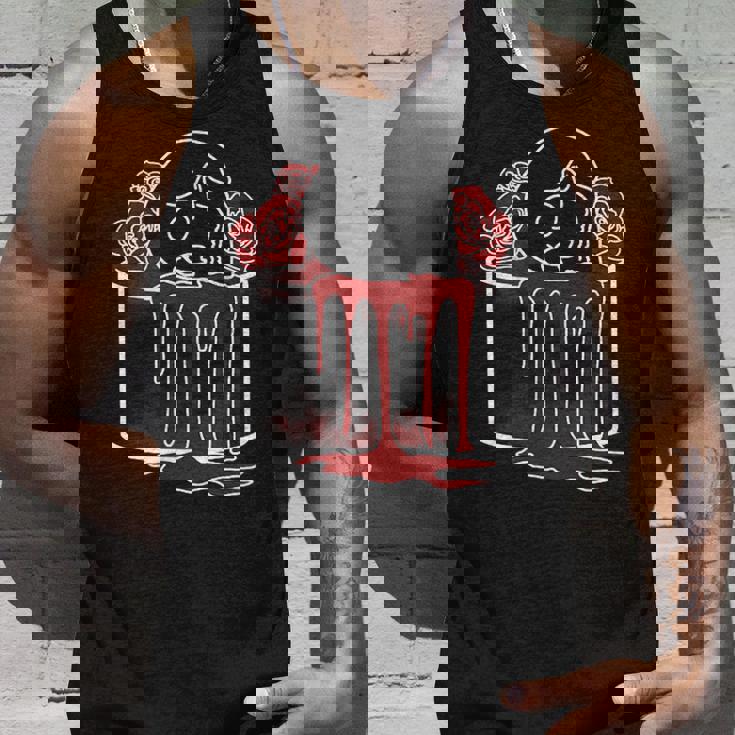 Deathcake バースデーケーキテーマ ケーキローズ ハロウィン タンクトップ 彼への贈り物