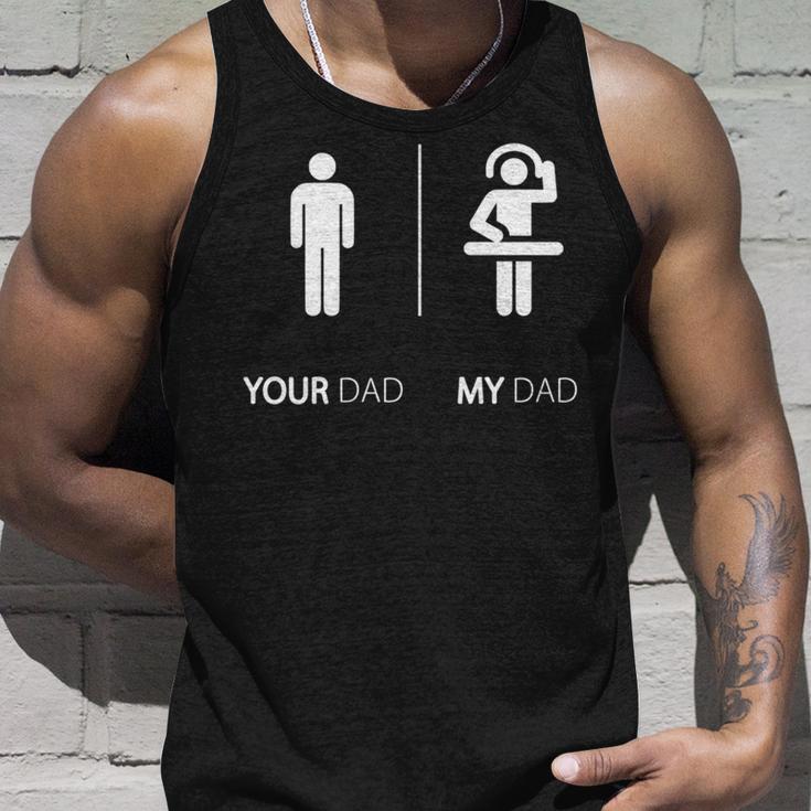 Divertente Concritta In Inglese My Dad Is A Dj Idea Regalo Maglia A Manica Canotta Regalos para él