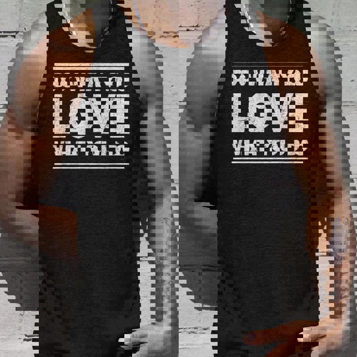 Do What You Love What You Do インスピレーショナルな職業 タンクトップ 彼への贈り物