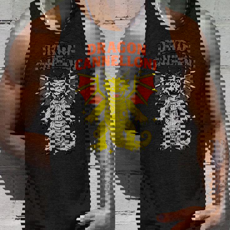 Dragon Cannelloni 面白いイタリアンブレインロットパスタスラングミーム タンクトップ 彼への贈り物