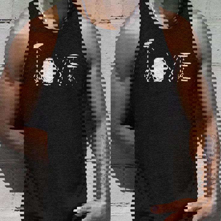 Drummer Love グラフィックドラムセット ドラミングミュージシャン ロックバンド タンクトップ 彼への贈り物