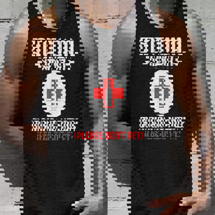 Emotionalupport Drinking Buddy Adultarcastic Humor タンクトップ 彼への贈り物