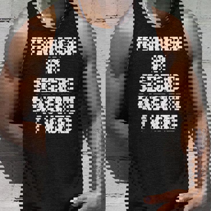 Feminism Myecond Favorite F Word ファニーフェミニスト タンクトップ 彼への贈り物