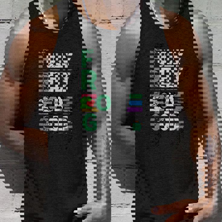 Frog Fully Rely On God 面白いレトロラブハートカエル愛好家 長袖tシャツ タンクトップ 彼への贈り物