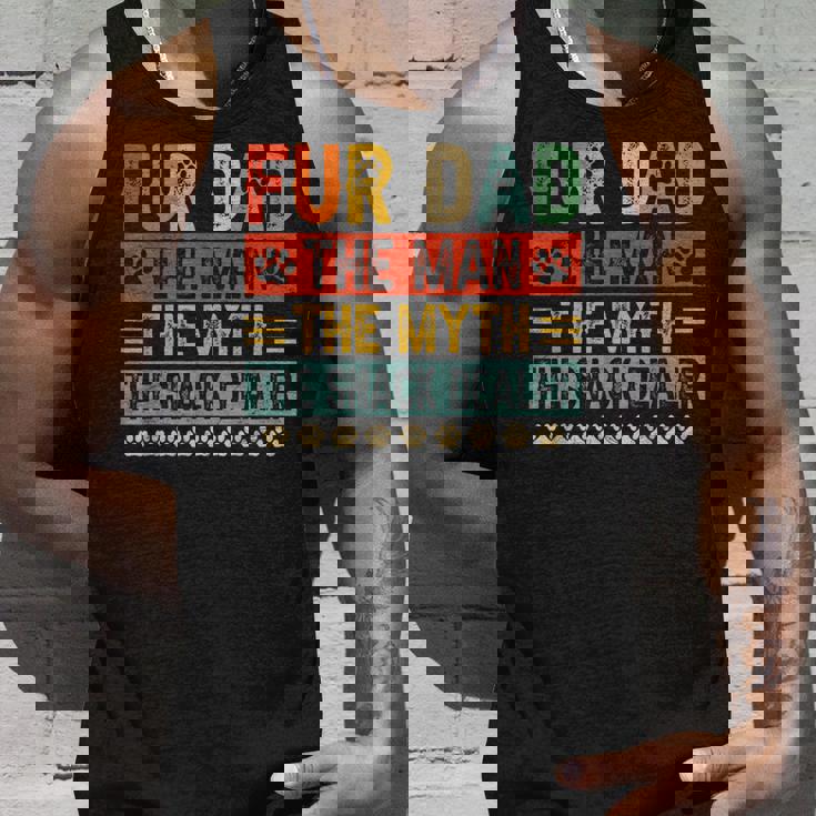 Fur Dad Man Mythnack Dealer Paw Cat Dog Festa Del Papà Canotta Regalos para él