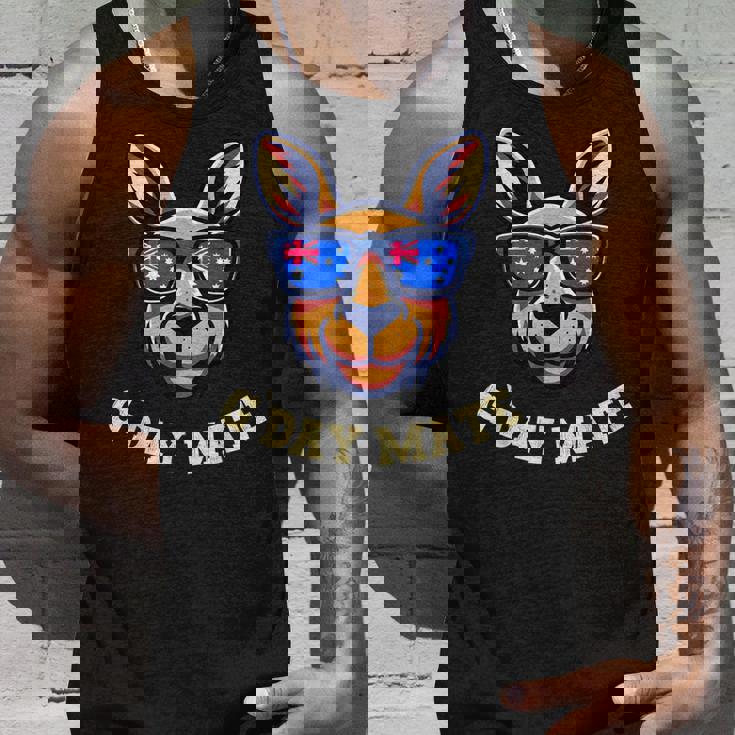 G Day Mate カンガルーオーストラリア国旗シャツ オーストラリア オーストラリア タンクトップ 彼への贈り物