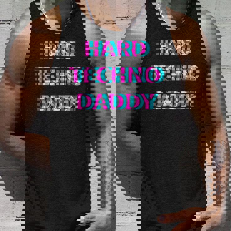 Hard Techno Daddy Edm Electro Music Festival Dad Father Rave タンクトップ 彼への贈り物