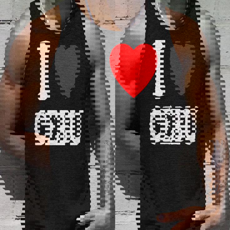 I Heart 愛 セブ 旅行 バケーション ツーリズム フィリピン タンクトップ 彼への贈り物