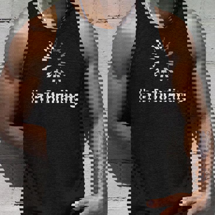 I'm Thinking Fun arcastic Humor Thinking タンクトップ 彼への贈り物