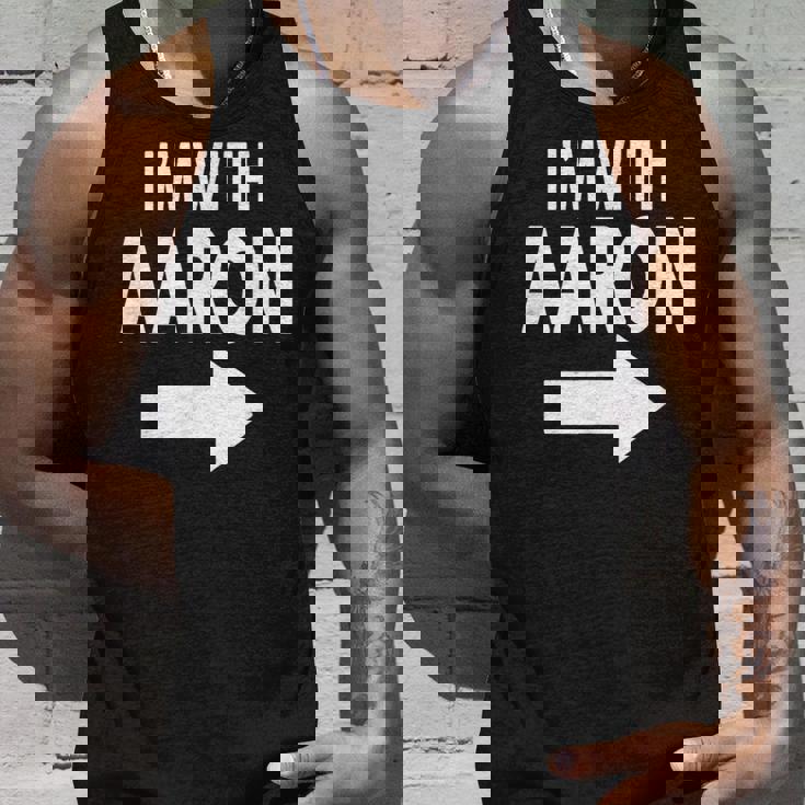 I'm With Aaron 名前 Aaron タンクトップ 彼への贈り物