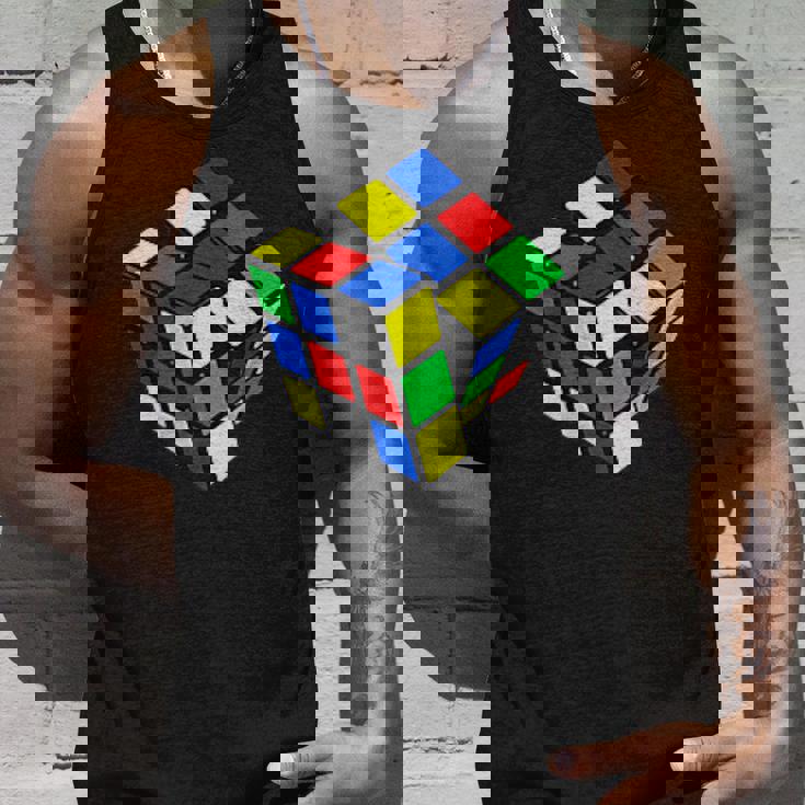 Impossible Rubik Rubix キューブポケット レトロ ゲームボーイ タンクトップ 彼への贈り物