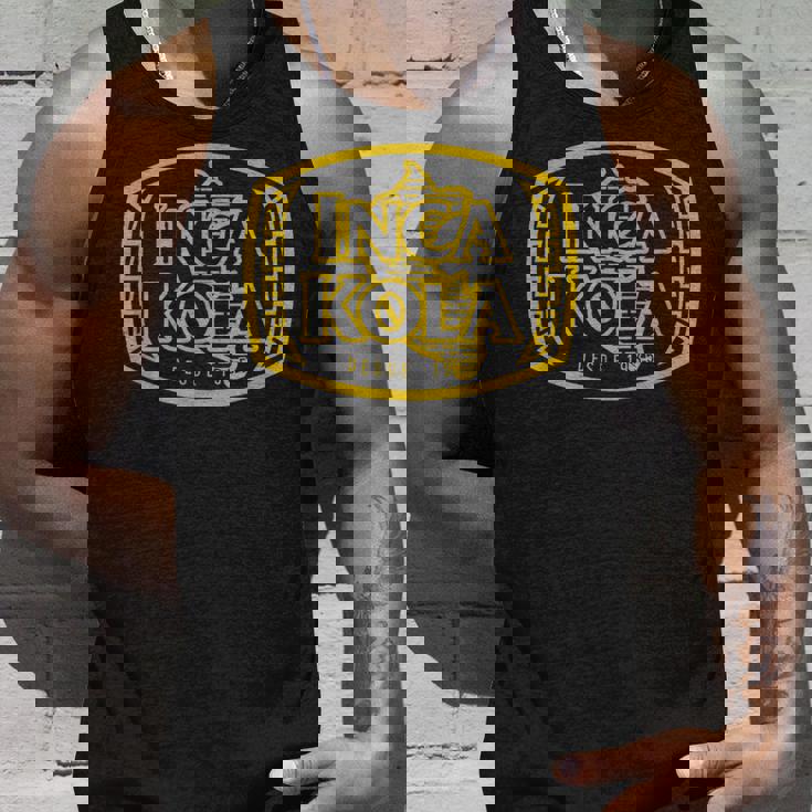 Inca Kola ペルーゴールデンコーラ バブルガムクリーム ソーダ ゴールド タンクトップ 彼への贈り物