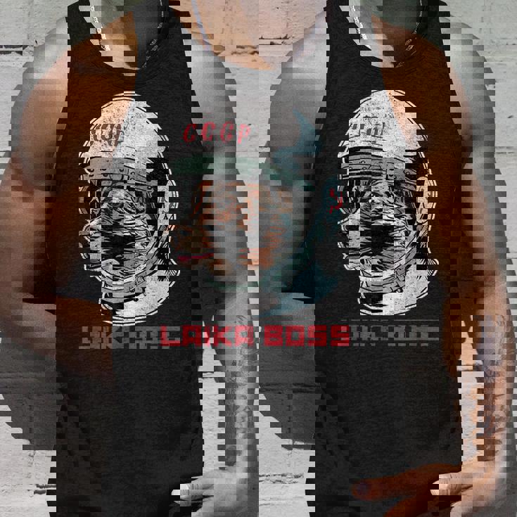 Laika Boss ヴィンテージ Cccp ソビエトロシアソ連宇宙犬 タンクトップ 彼への贈り物