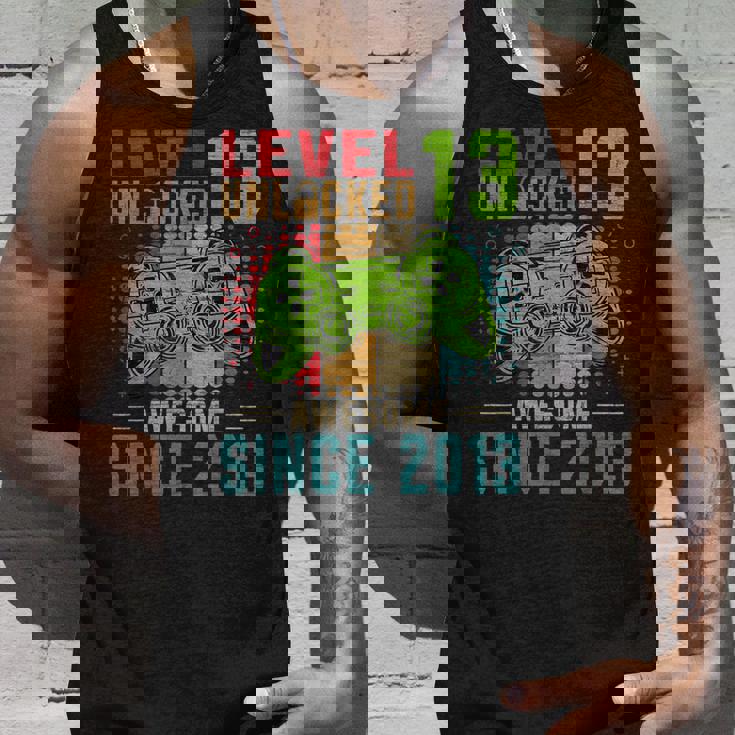 Level 13 Unlocked Birthday 13 Year Old 13Th Birthday タンクトップ 彼への贈り物