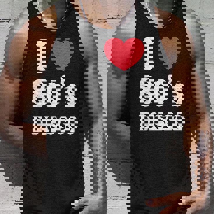 I Love 80S ディスコミュージック レトロディスコ タンクトップ 彼への贈り物
