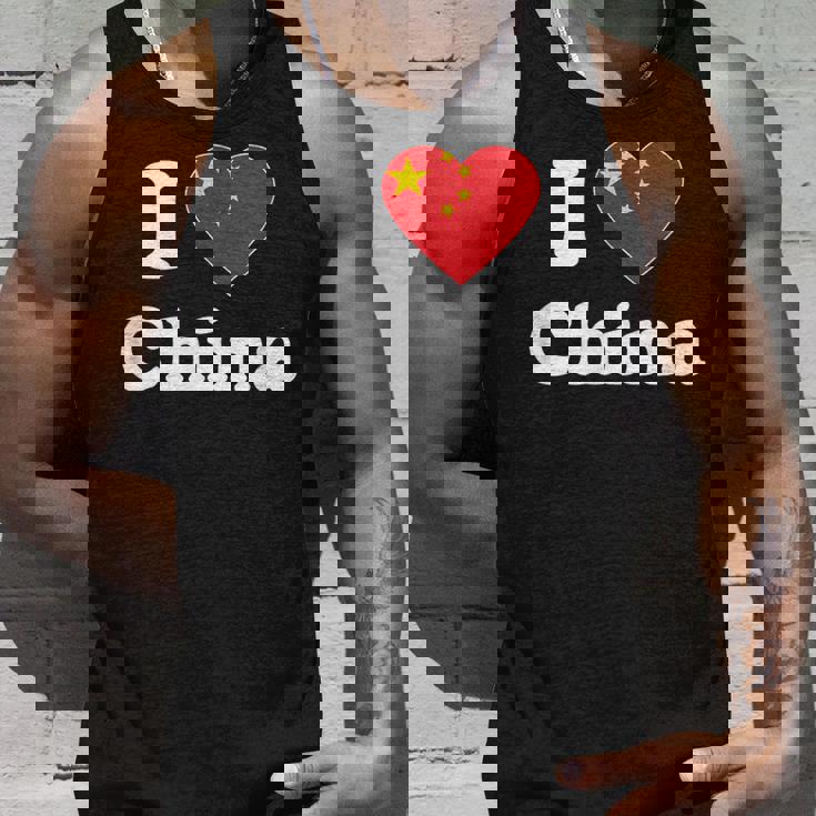 I Love China I Heart China Chinese タンクトップ 彼への贈り物