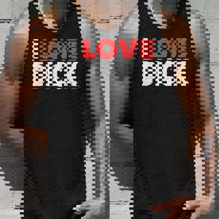 I Love Dick Gay Pride ギフト タンクトップ 彼への贈り物
